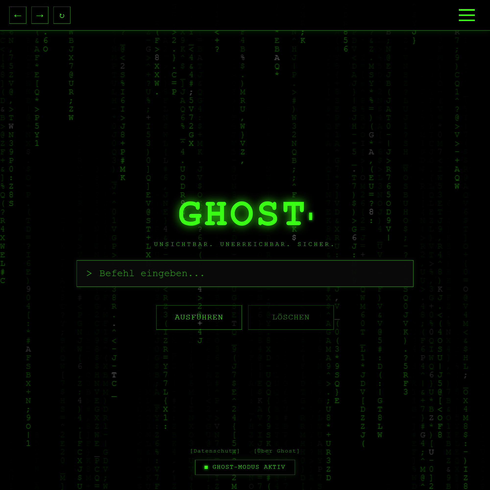 GHOST SEARCH Projekt